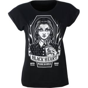 Black heart дамска тениска BLACK HEART - Wednesday EXT - черна - 17518
