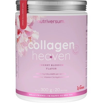 Nutriversum Collagen Heaven | added Zinc, Vitamin C and Hyaluronic Acid [300 грама] Amarena Cherry Cream
