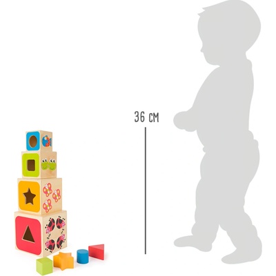 Small Foot skladacie kocky ABC