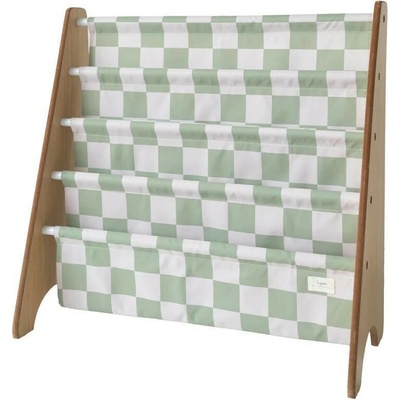 3 SPROUTS Stojan na knižky Recycled 3 Sprouts Checkerboard/Green