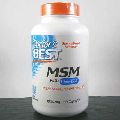 Doctor's Best MSM Methylsulfonylmethan 1000 mg x 180 kapslí