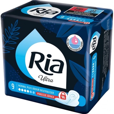 Ria Ultra Normal Plus Odour Neutraliser ultra tenké hygienické vložky s krídelkami 9 k¨s