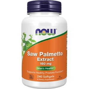 NOW NOW Saw Palmetto Extract 160mg, 240 Softgels