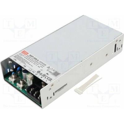 MEAN WELL NSP-500-5 Napájecí zdroj: spínaný; k vestavbě,modulový; 500W; 5VDC; 90A
