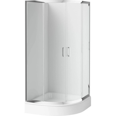 DEANTE Funkia Chrom Sprchový Kout, Půlkulatý, 90x90 Cm Kyp_051k – Zboží Dáma