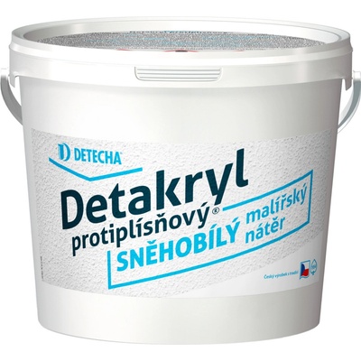 Detakryl protiplísňová snehobiela maliarska farba, 5 kg