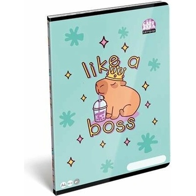 LIZZYSULI Zošit A4 čistý Lollipop Capybara