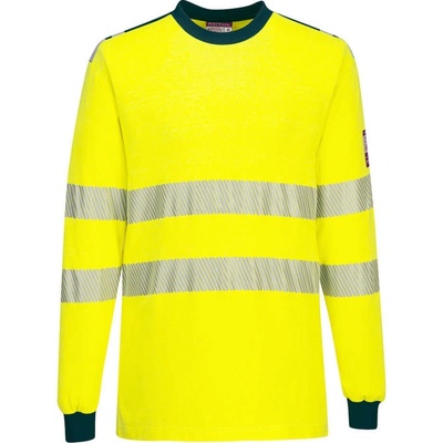 Portwest Tričko WX3 FR701 Hi-Vis odolné proti ohni dlouhý rukáv reflexní Žlutá/navy XL – Hledejceny.cz