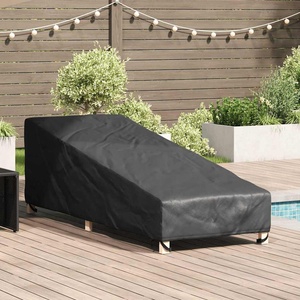 vidaXL Покритие за градински мебели 195 x 76 x 82 см Правоъгълна Черно (4105986)