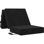 vidaXL Сгъваем диван легло 75 x 67 x 45 см Черно (900171)