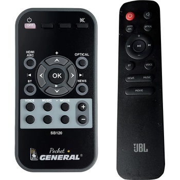 GENERAL Jbl sb 120, sb 170 - дистанционно управление дубликат (sb 120, sb 170)