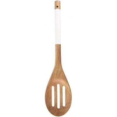 ORION Vařečka akácie s otvory 30 cm WHITELINE 140135