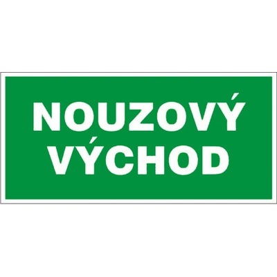 RAFO Samolepka Nouzový východ (nápis), 21x10 cm