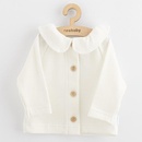 New Baby Dojčenský kabátik na gombíky Luxury clothing Laura biely