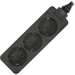 Xmart Разклонител Xmart GNB-03, 3 гнезда, 5.0 м, Черен (10762)