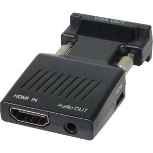 VCOM Адаптер, VCom CA336A, Adapter HDMI F / VGA M with Audio (CA336A)