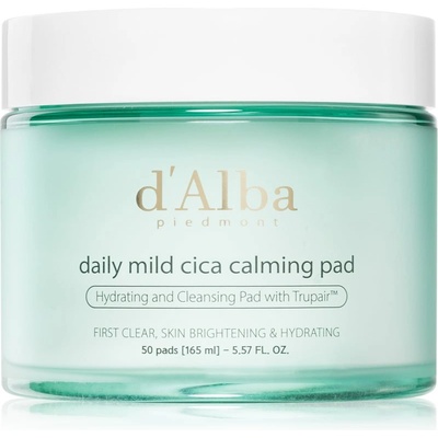 d'Alba Daily Mild Cica Calming Pad успокояващи възглавнички за интензивна хидратация 50 бр