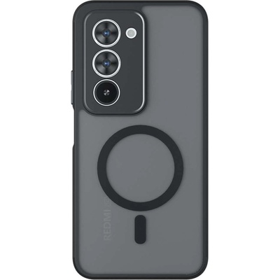 Xiaomi Защитен калъф с Протектор за Xiaomi Redmi 15 5G/4G | Удароустойчив PC+TPU, MagSafe |Цвят: Черен