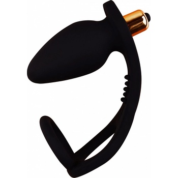 ostatní Вибрираща анална тапа с ерекционен пръстен RoZen (10 см)