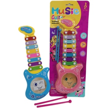 Image 1 of Armtoys ДЕТСКА КИТАРА-КСИЛОФОН НА КАРТОН 2 ЦВЯТА