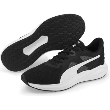 PUMA Мъжки маратонки Puma Twitch Runner Running Shoes Mens - Black/White