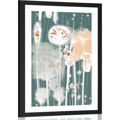 Plakát s paspartou jedinečné provedení stromů - 60x90 no frame