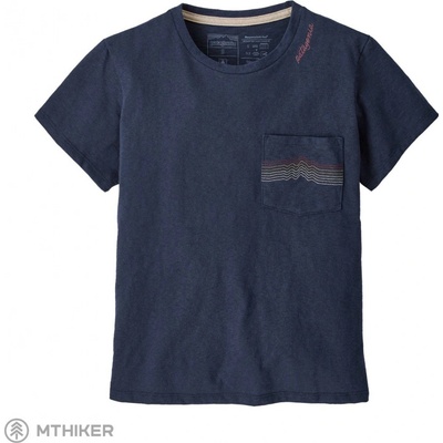 Patagonia Ridge Rise Stripe Pocket Responsibili tričko New Navy