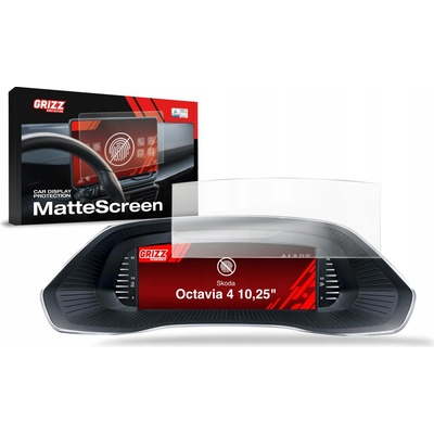 , Ochrana displeje MatteScreen, Škoda Octavia IV, 2020-2024, Virtual Cockpit, Display 10,25" – Sleviste.cz