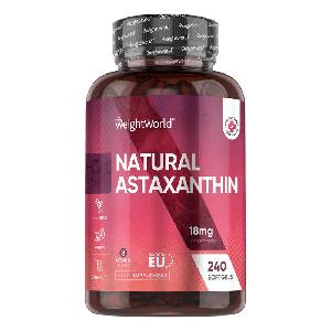 WeightWorld За зрението Астаксантин 18 mg (от микроводорасли) - Astaxanthin 240 капсули (126585 WW)
