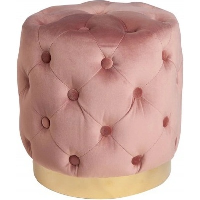 Interior DE Taburet MODERN BAROCCO 38 CM tmavě růžový sametTAB40733