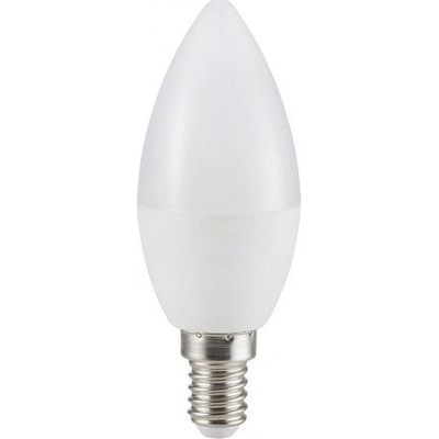 V-tac Profesionální mléčná LED svíčka C37 E14 4,5W se SAMSUNG čipy 110lm/W, Teplá bílá 2500 3000K