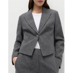Marks & Spencer Кратко яке с металичен люрекс Marks & Spencer сива Marks & Spencer | Siv | ЖЕНИ | 6