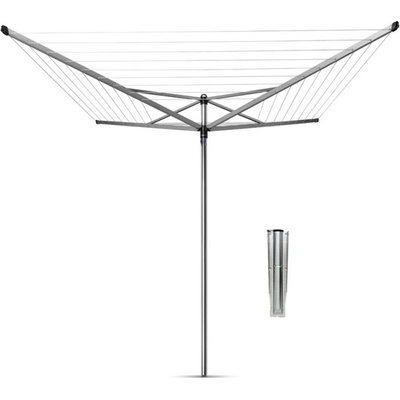 Brabantia Външен простор Brabantia TopSpinner 90300260, 40 м, Метален шиш за вкопаване, Резистентен на корозия, Инокс (90300260)