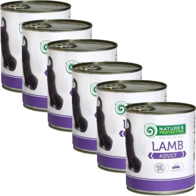 Nature's Protection кучешка възрастен агнешко 6 x 800 г