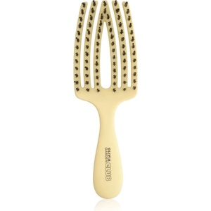 Olivia Garden Club The Nomad Detangling&Shine Fingerbrush плоска четка За коса Yellow