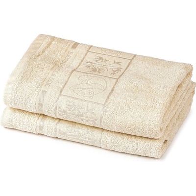 4Home Uterák Bamboo Premium krémová, 50 x 100 cm, sada 2 ks