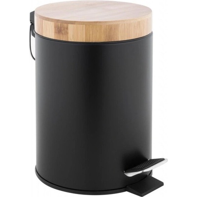 Yoka Home Koupelnový kovový koš 3 l černý