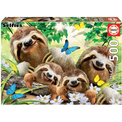 Educa Sloth Family Selfie + Fix lepidlo 500 dílků