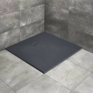 Radaway Kyntos C квадратно композитно душ корито 100x100 см антрацит (HKC100100-64)
