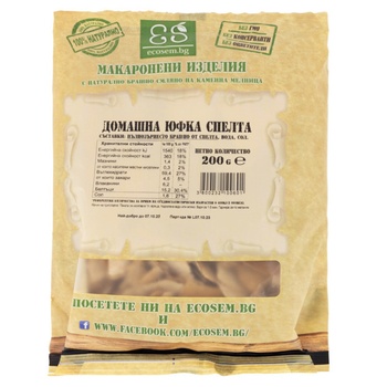Image 1 of ECOSEM Юфка от Спелта 200г