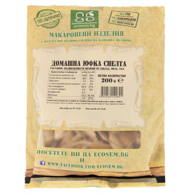 ECOSEM Юфка от Спелта 200г