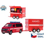 Mikro Kids Globe Traffic VW пожарникари CZ дизайн 27, 5см метален обратен ход с ремарке (520322)