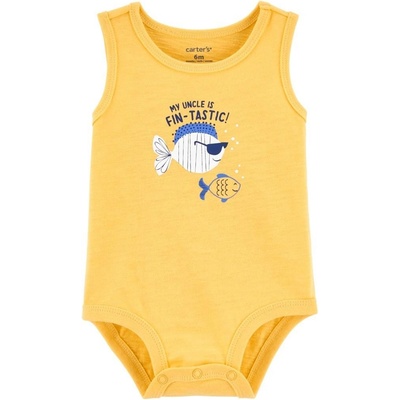 CARTER'S Body bez rukávů Yellow Fish kluk