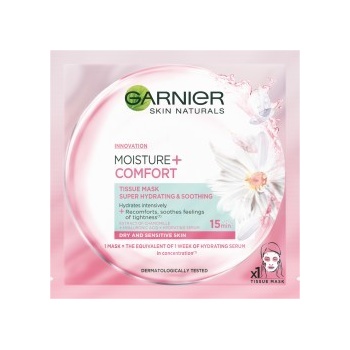Garnier Skin Naturals Moisture + comfort superhydratačná upokojujúca textilná maska 32 g