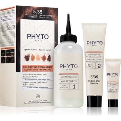 Phyto Phytocolor phyto na vlasy 5.35 zlatý mahagon, 50 ml + 50 ml + 12 ml /1 bal.