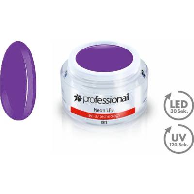 Professionail Farebný LED UV gél Neon Lila 5 ml