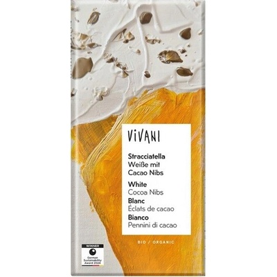 Vivani Biela čokoláda Stracciatella Bio 80 g