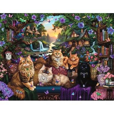 Ravensburger - Puzzle Cat Tail Cottage - 2 000 piese