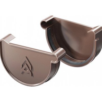 Gutta Aqua Čelo PVC žlabu pravé 125 mm cihlově červené