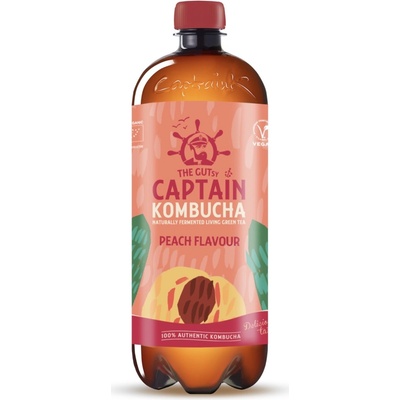 Captain Kombucha broskev BIO 1 l – Zboží Mobilmania